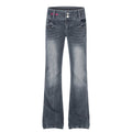 American-style streetwear harem pants Crinkle Fade Detail Vintage Distressed Weave