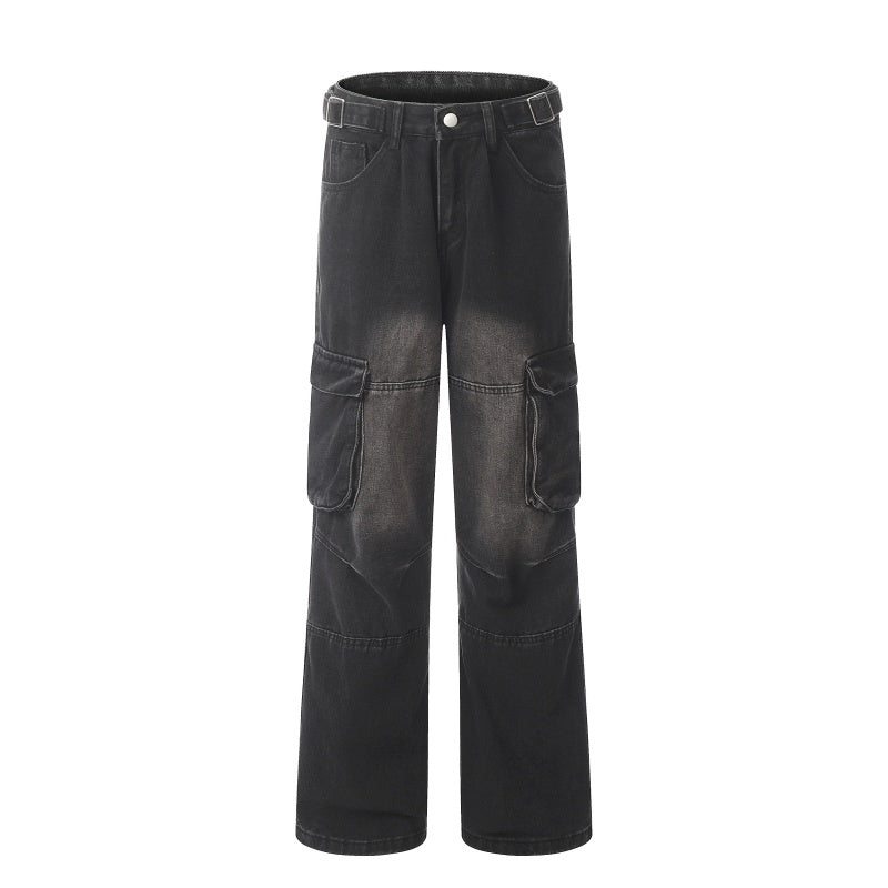 American-style streetwear harem pants Relaxed baggy paneled street fit