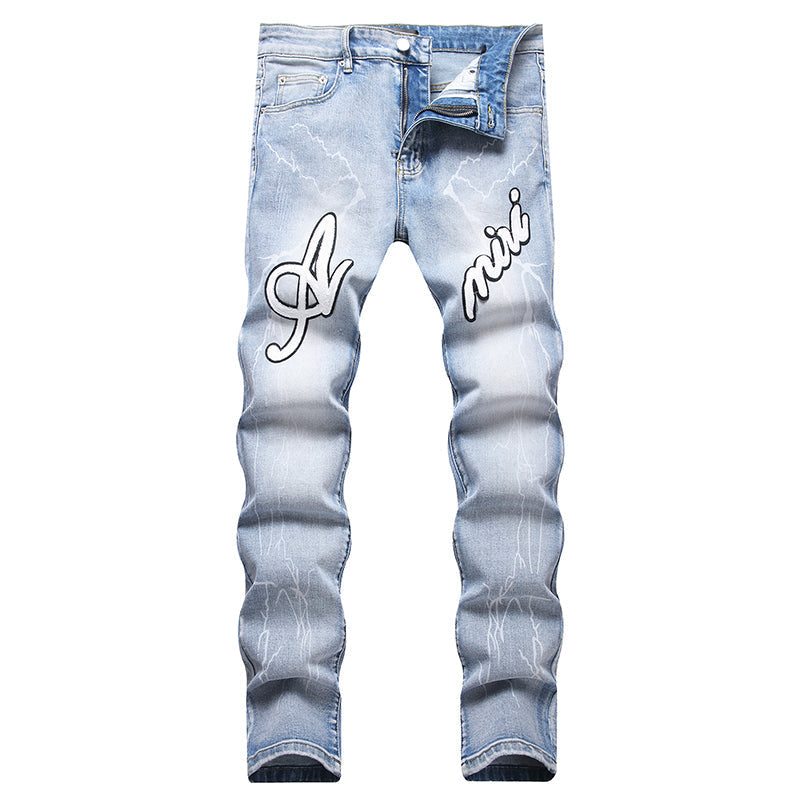 AMIRI Jeans High-quality distressed pure cotton