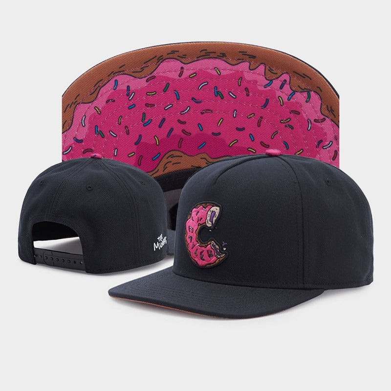 Trendy flat brimmed snapback hats