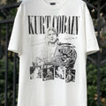 Unisex Vintage T Shirts White Ink Direct-to-Garment Printing â€?High-Street Retro Style