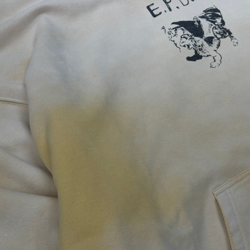 Unisex Vintage Hoodie PalyHollywood SS25 “EPDSâ€?Exclusive: Washed & Distressed Hoodie. Features multi-zone handcrafted distressing and a heavyweight Asut enzyme-milled wash finish.