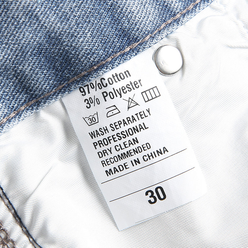 Mens Fashion Jeans Destroy embroidery thread balls 5720# Pure cotton high quality
