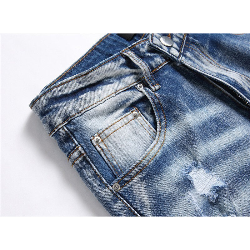 AMIRI Jeans High-quality distressed pure cotton