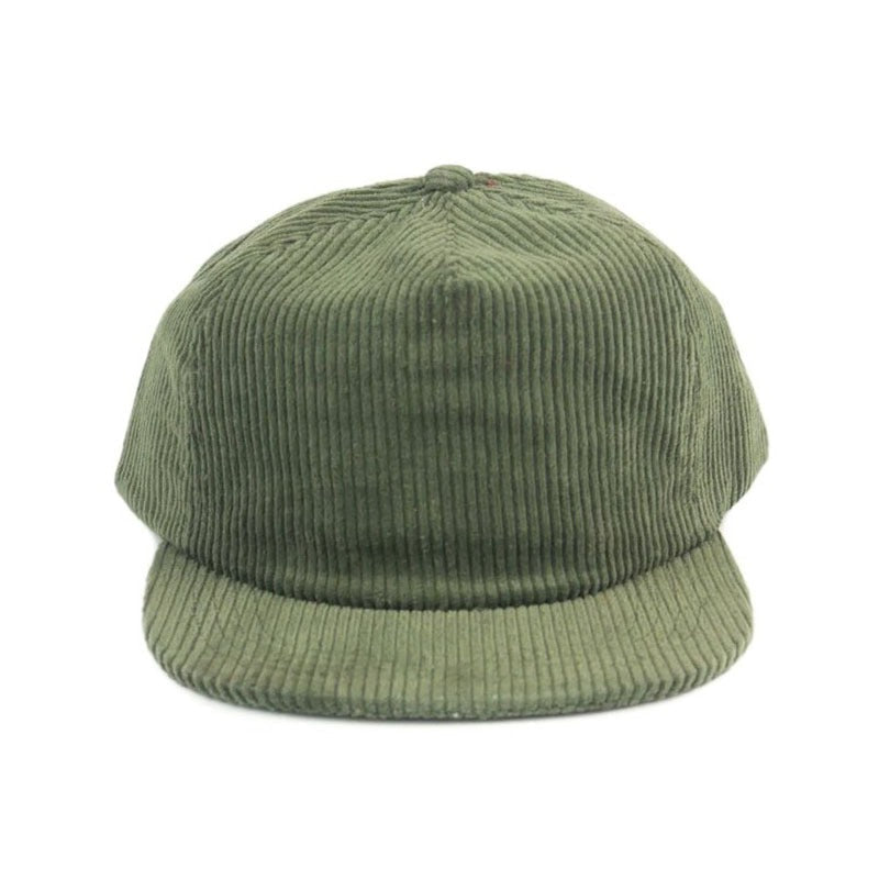 Trendy flat brimmed snapback hatscorduroy heattech breathable