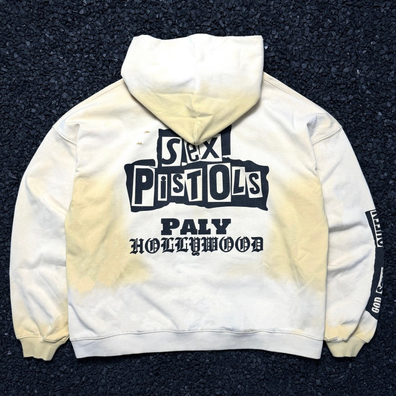 Unisex Vintage Hoodie [Fading Sunset Yellow] PalyHollywood SS25 Save the Queen Limited Edition