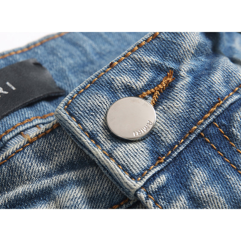 AMIRI Jeans High-quality distressed pure cotton