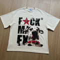 Unisex vintage T-shirt  Printed waffle fabric