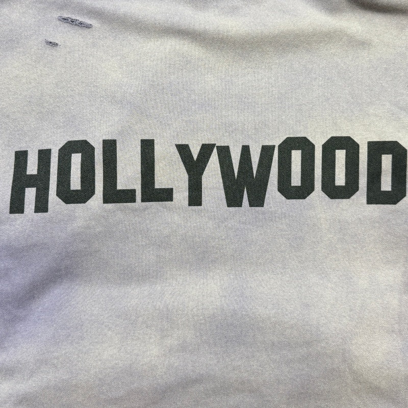 Unisex Vintage Hoodie [Twilight Mountain Purple] PalyHollywood SS25 PL Classic Logo Limited Edition Washed & Distressed Hoodie