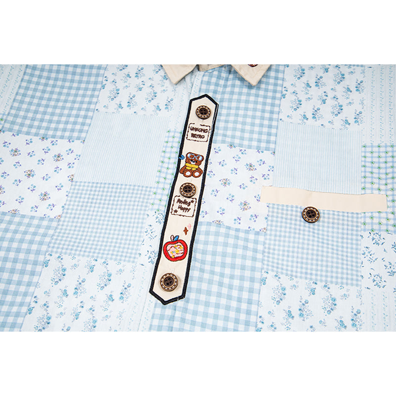 Unisex vintage T-shirt Polo shirt with a stand-up collar