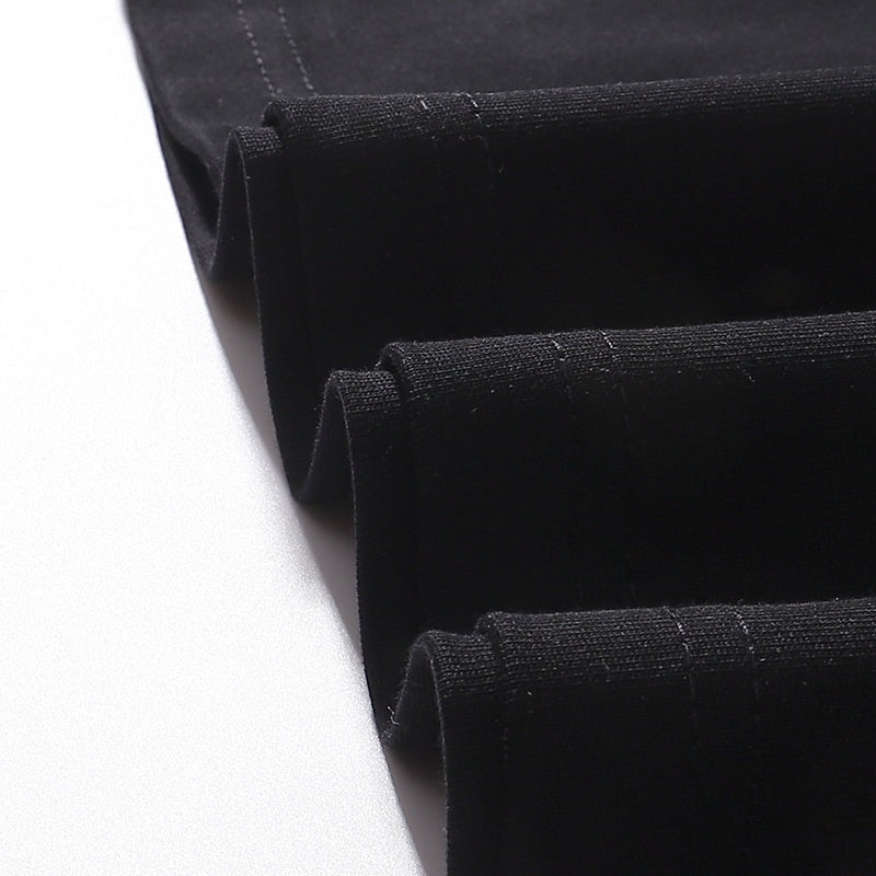 RHUDE T Shirts Varsity‑Style Metallic Monogram Emblem Print