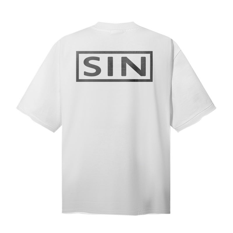 Saint Michael T Shirts High Contrast Oversized Text Layout Design