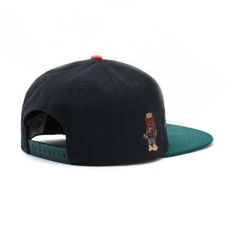 Trendy flat brimmed snapback hatsletterbiggieembroider adjustable