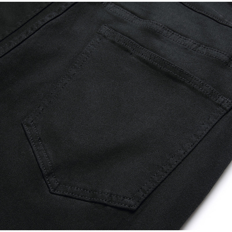 Mens Fashion Jeans pure black 5609# Pure cotton high quality