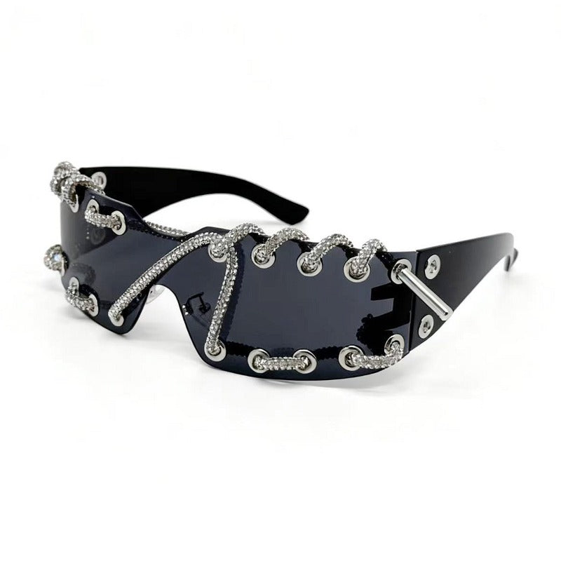 Trendy punk glasses retro