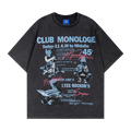 Unisex vintage T-shirts Loose-fitting vintage print