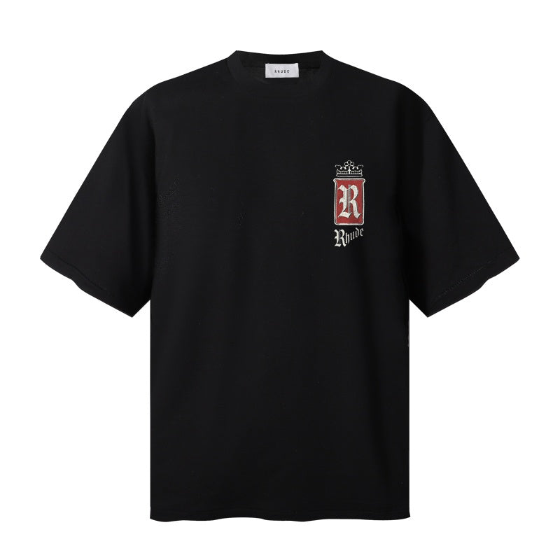 RHUDE T Shirts Streetwear  Premium Filters Back Placement Tee