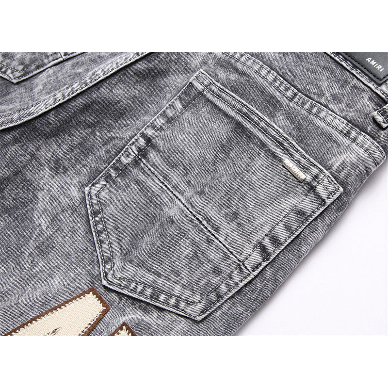 AMIRI Jeans High-quality distressed pure cotton