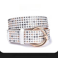 Hip-hop punk rhinestone belt retro wide version