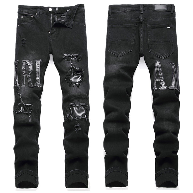 AMIRI Jeans High-quality distressed pure cotton
