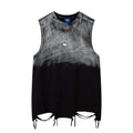 Unisex vintage camisole Black gradient metal