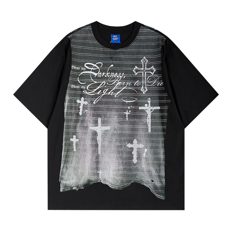 Unisex vintage T-shirts Stylish Cross