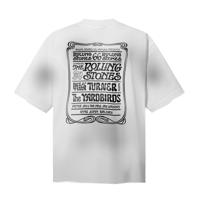 Saint Michael T Shirts Aged Rock and Roll Tongue Emblem Artwork