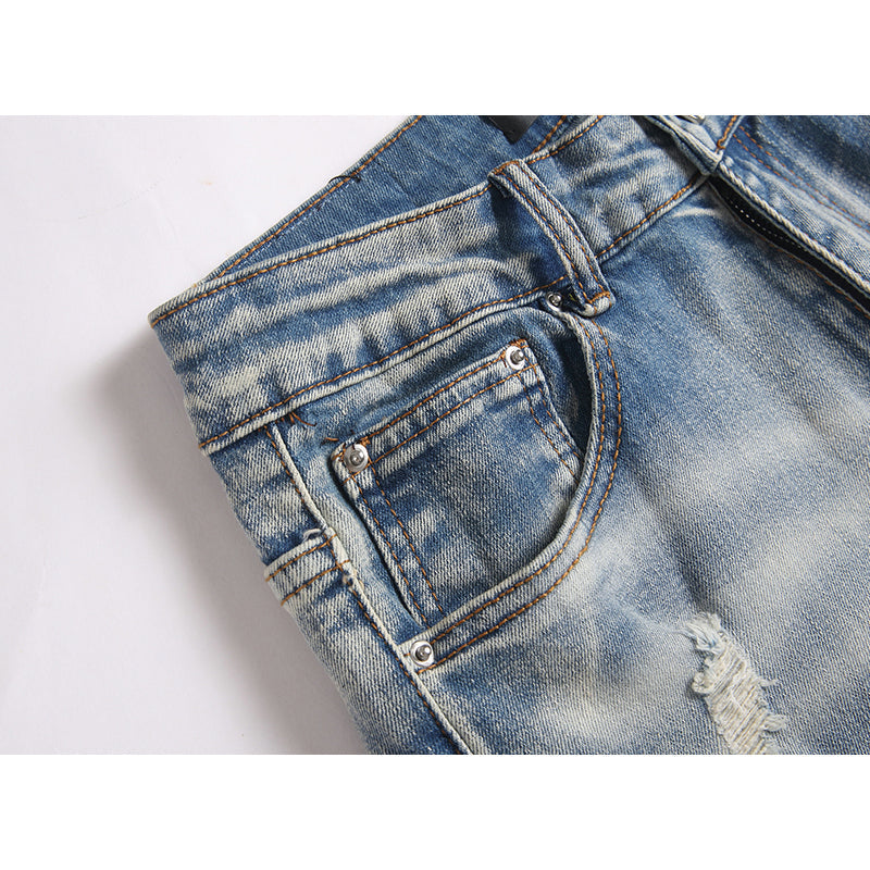 AMIRI Jeans High-quality distressed pure cotton