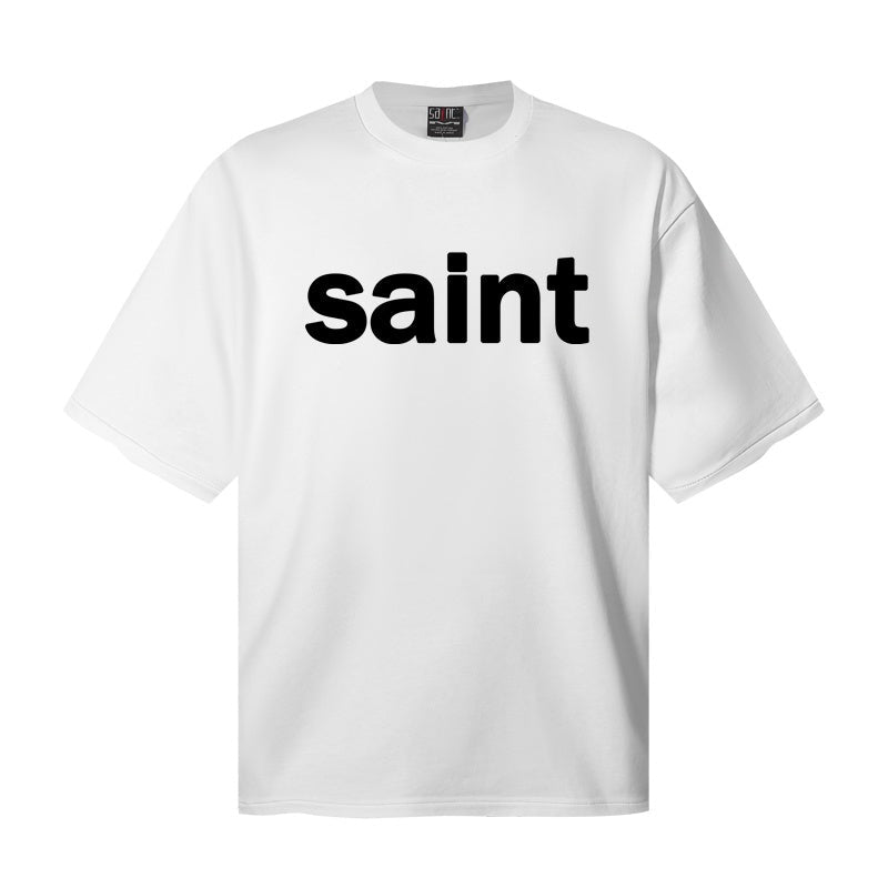Saint Michael T Shirts Neutral Minimalist Bold Text Saint Everyday Essential Tee Print