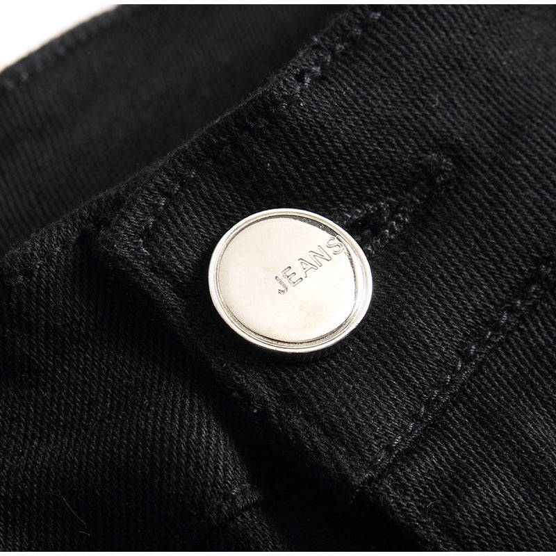 Mens Fashion Jeans pure black 5609# Pure cotton high quality