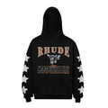 RHUDE Hoodie Retro College Eagle Star Motif