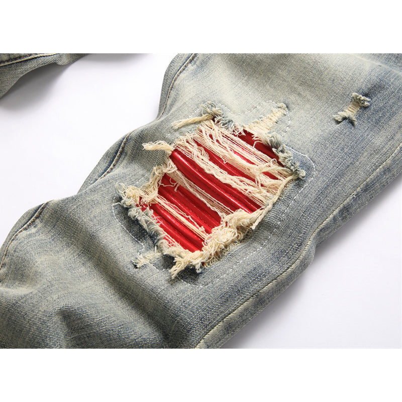 AMIRI Jeans High-quality distressed pure cotton