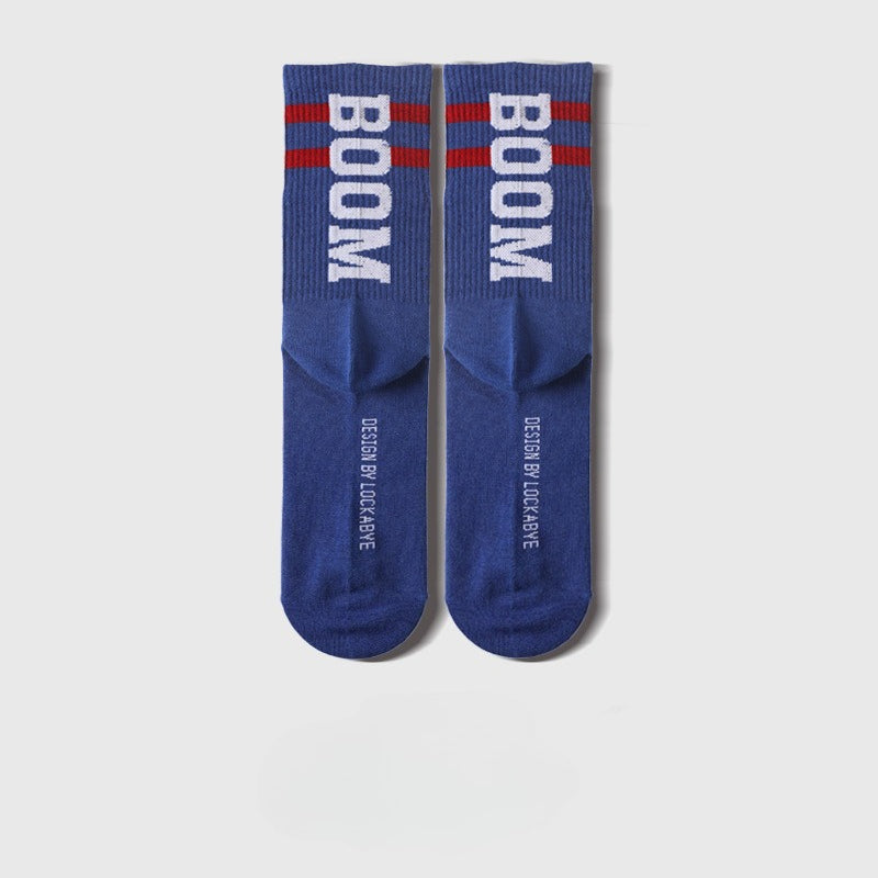 Men socks letterboomknee socks