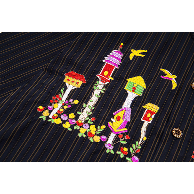 Unisex vintage T-shirt Polo shirt with a stand-up collar