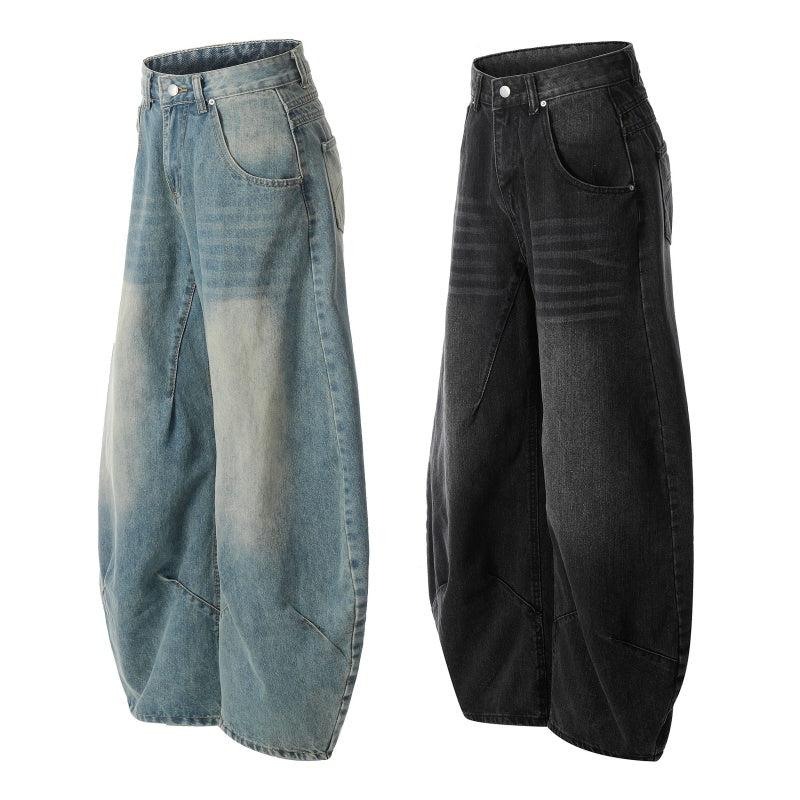 American-style streetwear harem pants Baggy Curved Silhouette Streetwear Trousers