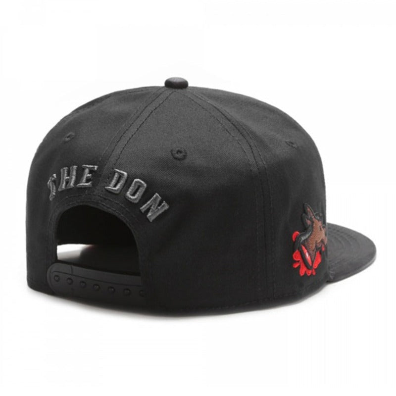 Trendy flat brimmed snapback hatsla familia sunshade breathable for men and women