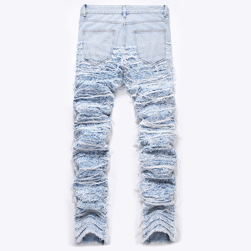 Mens Fashion Jeans Blue Ribbon 8862# Pure cotton high quality