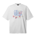 Saint Michael T Shirts Retro Space Figure Two-sided Typography Design