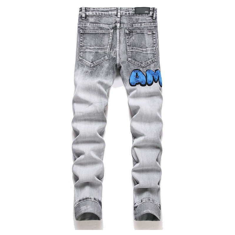 AMIRI Jeans High-quality distressed pure cotton