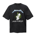 Saint Michael T Shirts  Washed Retro Thrash Rock Front Back Print