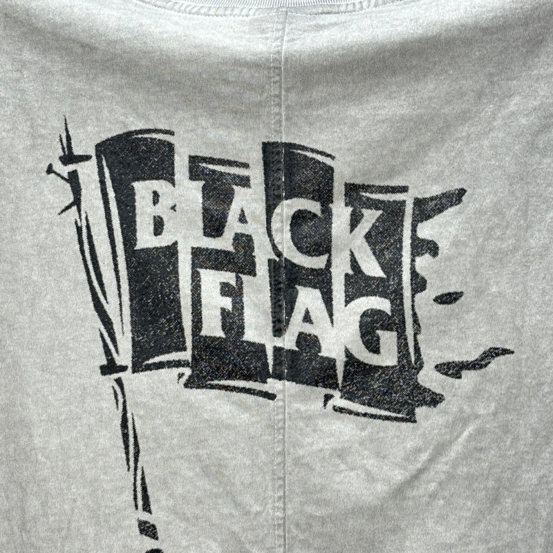 Unisex Vintage T Shirts Black Flag Limited Edition Washed Tank Top â€?Custom heavyweight brushed fabric with a vintage feel; unique cement-grey finish; white ink direct-to-garment print.