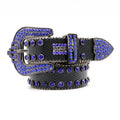 Hip-hop punk rhinestone belt crown rhinestone punk style