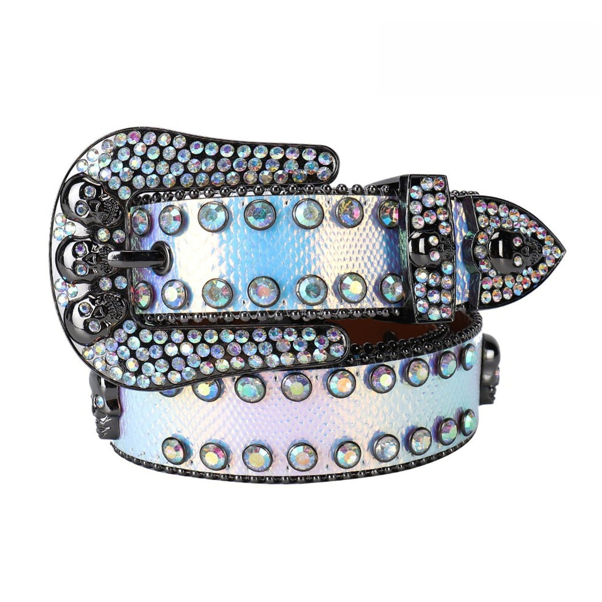 Hip-Hop Punk Rhinestone Belt Skull Punk Belt