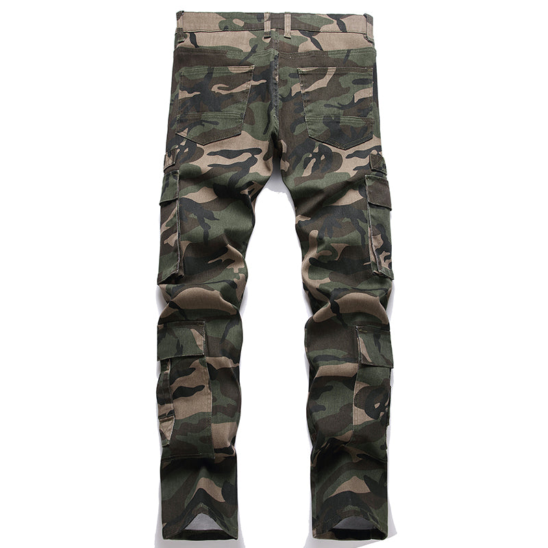 Mens Fashion Jeans camouflage 5708# Pure cotton high quality