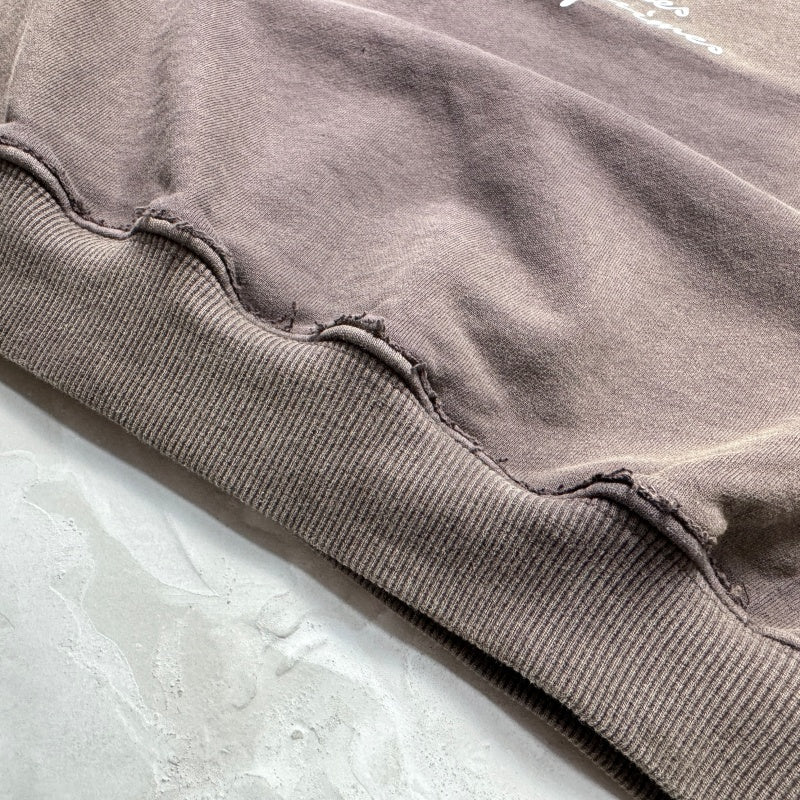Unisex Vintage Hoodie Ethereal Portrait Limited Edition Hoodie â€?Custom heavyweight fabric, handcrafted distressed detailing, and a natural fade effect achieved through Asute enzyme-abrasion washing.