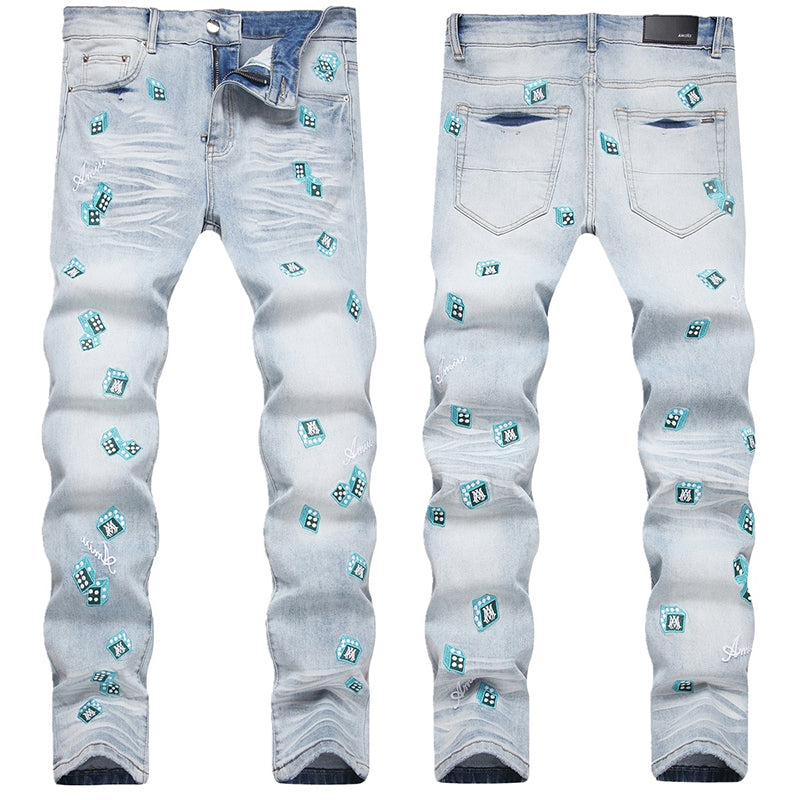 AMIRI Jeans High-quality distressed pure cotton
