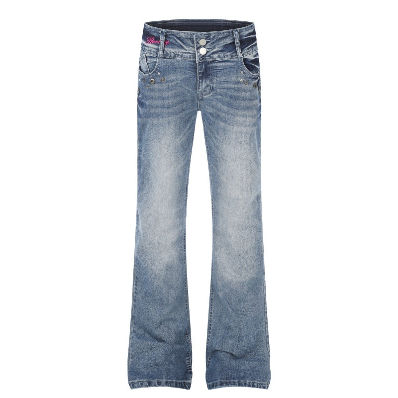 American-style streetwear harem pants Crinkle Fade Detail Vintage Distressed Weave
