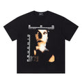 ERD T Shirts Dark Tone Offset Figure Distressed Letter Street Tee