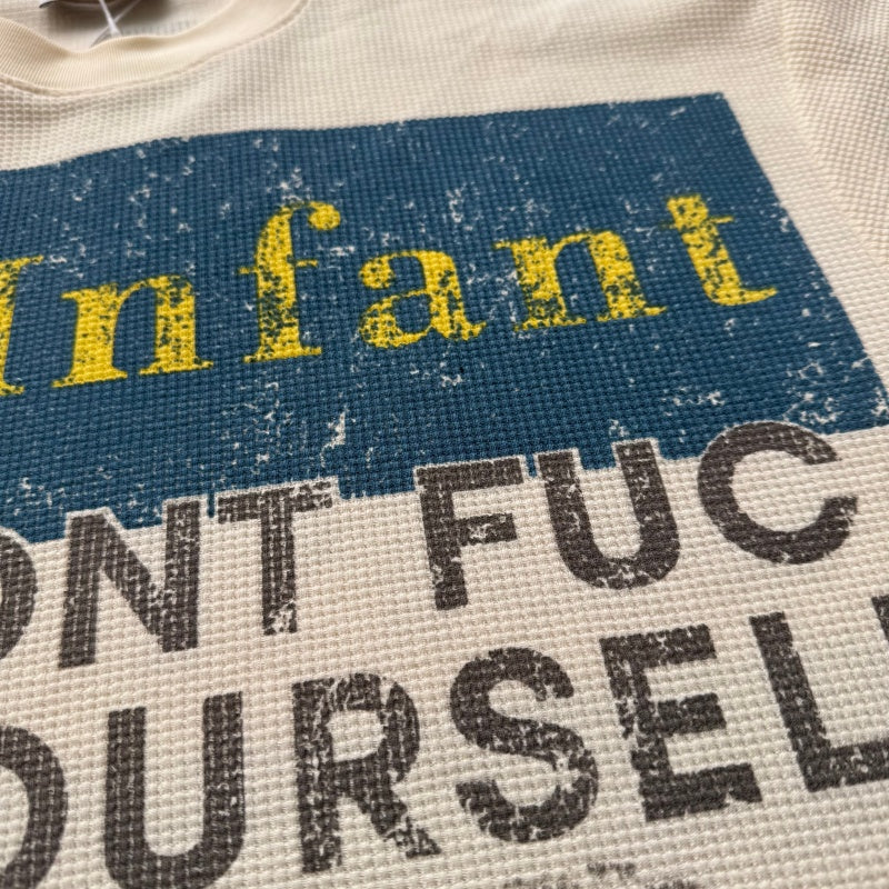 Unisex vintage T-shirt Eco-friendly distressed prints