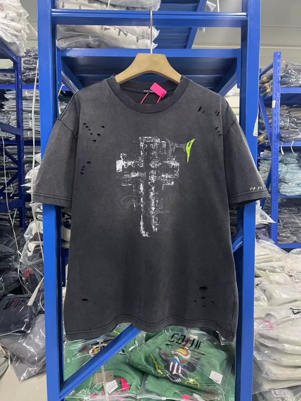 Vintage style washed summer wear T shirt 260G pure cotton high-quality streetwear